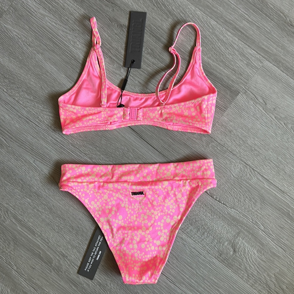 Pink Polka Dot swimsuit set. - Picture 11 of 13